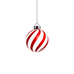 Christmas ball for decoration isolated on white background. vector illustration.