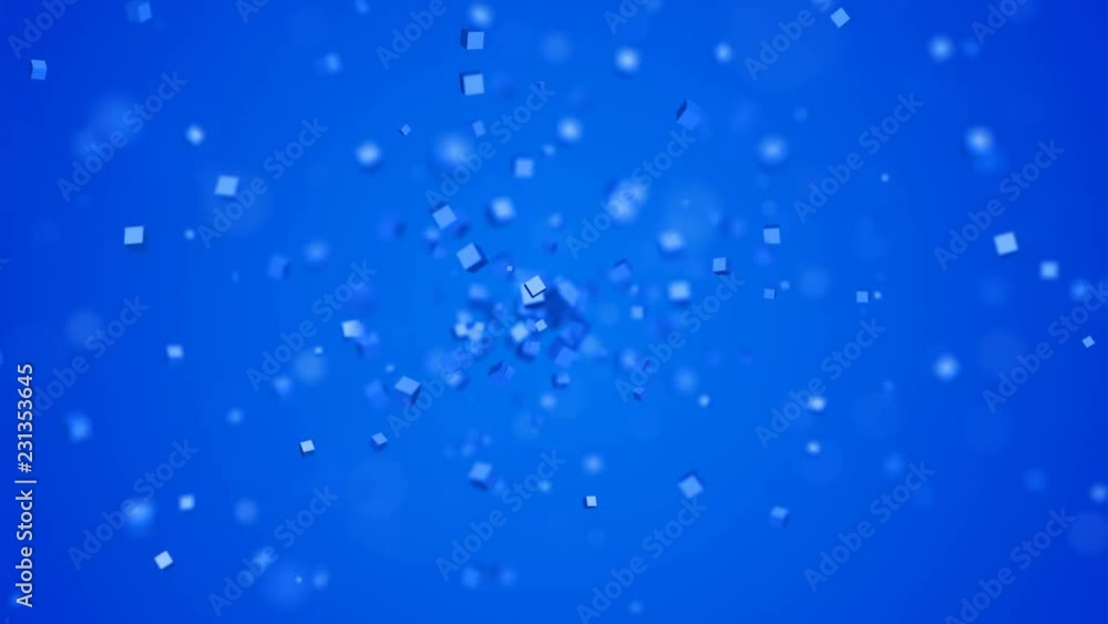 Poster abstract 3d rendering of looped animation with geometric shapes. modern background with cubes. motio