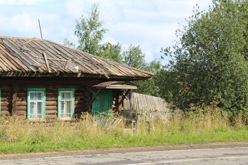 Fototapeta na wymiar old house in village
