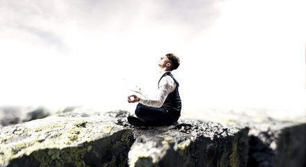 Finding his inner balance