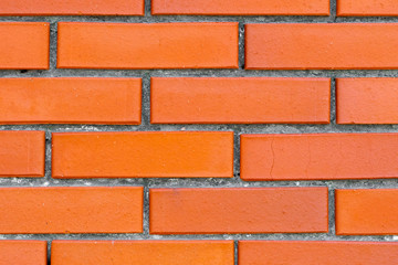 Obraz premium Orange brick wall background