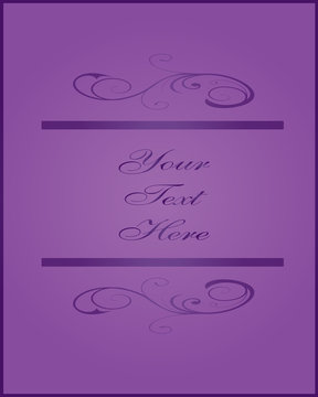 Background-Artistic Elements Over Purple, with Your Text