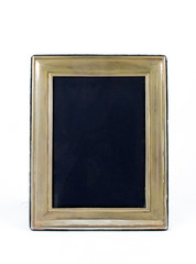 Miniature Silver Picture Photo Frame on White background