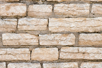 Brick wall, close up