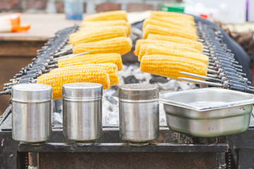 Organic Grilled Corn on the Cob Ready to Eat