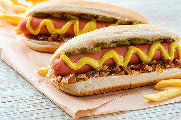 Yummy hot dogs