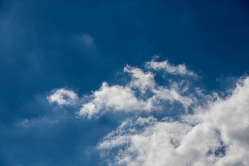 Naklejka na ściany i meble Blue sky white clouds Abstract nature background