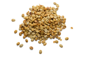 Coffee beans. Isolated on a white background.