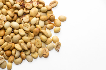 Coffee beans. Isolated on a white background.