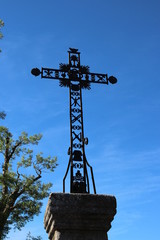 Croix catholique en Aubrac