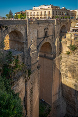 Fototapeta premium Ronda hanging cliff house in SPAIN