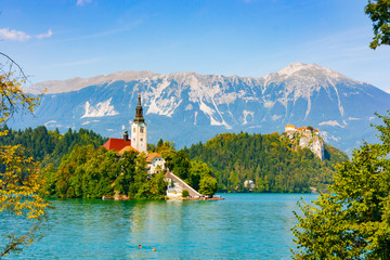 Bled Island and Bled Castle