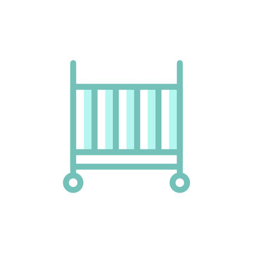 recommend clip art: crib icon vector