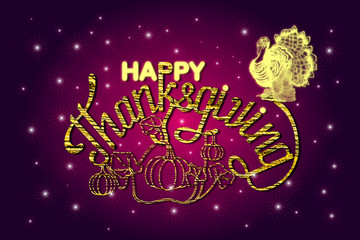 Happy thanksgiving - card