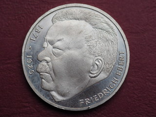 Gedenkmünze - 5 DM - Friedrich Ebert 1871 - 1925