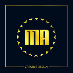 Initial Letter MA Logo Template Design Vector Illustration