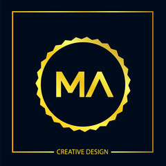 Initial Letter MA Logo Template Design Vector Illustration