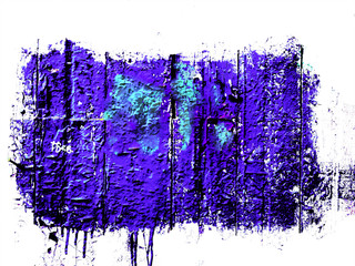 Blue Violet Brush Isolated On White