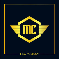 Initial Letter MC Logo Template Design Vector Illustration