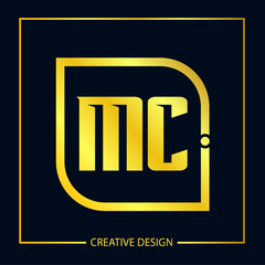 Initial Letter MC Logo Template Design Vector Illustration