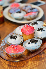 Cup Cakes on a Plate