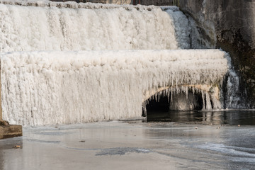 frozen waterfall - ice