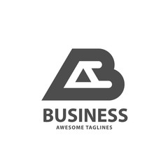 creative strong initial letter ab logo vector concept