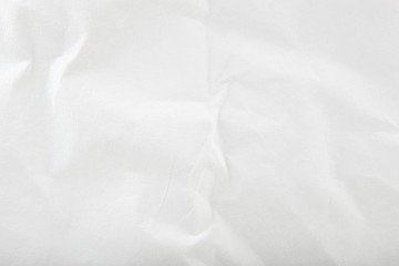 Old White Crumpled Paper Sheet Background Texture