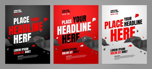 Layout poster template design for sport event, tournament or championship. - obrazy, fototapety, plakaty