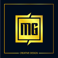 Initial Letter MG Logo Template Design Vector Illustration