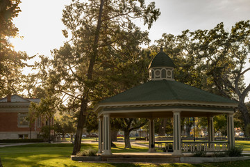 City Park Gazebo in Paso Robles, California, USA. 