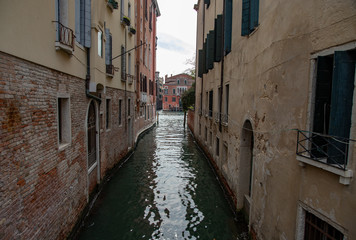 Fototapeta na wymiar Venice Italy Street Canal Architecture Feature