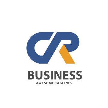 creative strong initial letter cr logo vector concept