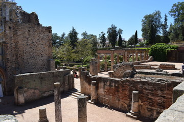 Fototapeta na wymiar Ruinas romanas, Mérida, España