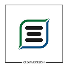 Initial Letter E Logo Template Design Vector Illustration