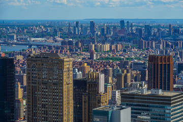 ロックフェラーセンター（トップ・オブ・ザ・ロック）からの景色