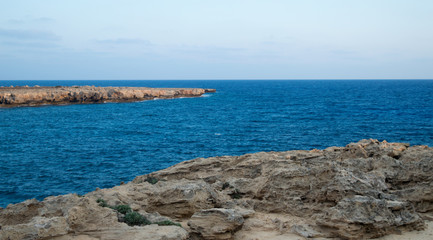 Fototapeta na wymiar Seashore on Cape Greco headland