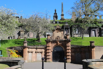 Fototapeta na wymiar Glasgow Necropolis Schottland