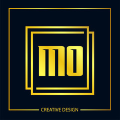 Initial Letter MO Logo Template Design Vector Illustration