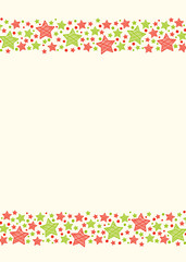 Template of decorative Christmas background. Vector.