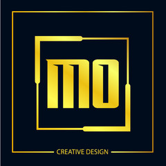 Initial Letter MO Logo Template Design Vector Illustration
