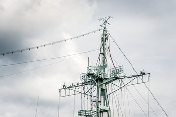 Histroic warship docked in Gdynia port (Poland) 