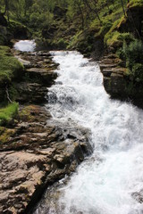Waterfall, Flåm Valley, Norway