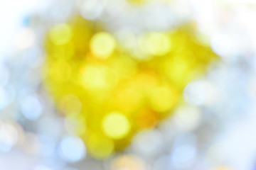 Gold and white bokeh background,Christmas and happy new year concept.