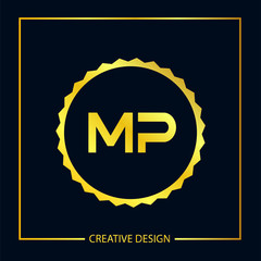 Initial Letter MP Logo Template Design Vector Illustration