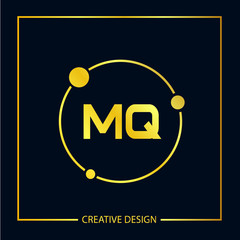 Initial Letter MQ Logo Template Design Vector Illustration