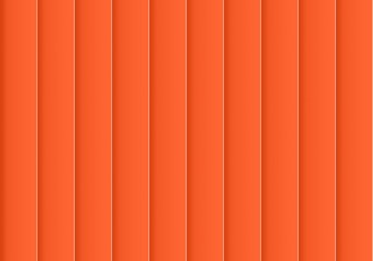Colorful background consisting of orange rectangle in a row next to each other. Mosaic of geometric elements. Orange vertical louver of parts 