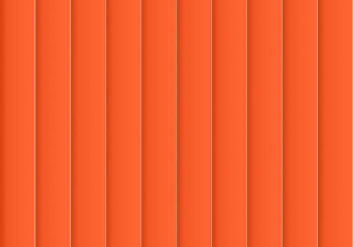 Colorful background consisting of orange rectangle in a row next to each other. Mosaic of geometric elements. Orange vertical louver of parts 