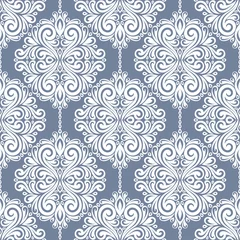 Foto op Canvas Vintage vector seamless pattern, wallpaper. Elegant classic texture. Luxury ornament. Royal, Victorian, Baroque elements. Great for fabric and textile, wallpaper, or any desired idea. © Annartlab
