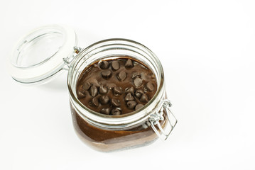 Triple chocolate cheesecake jar
